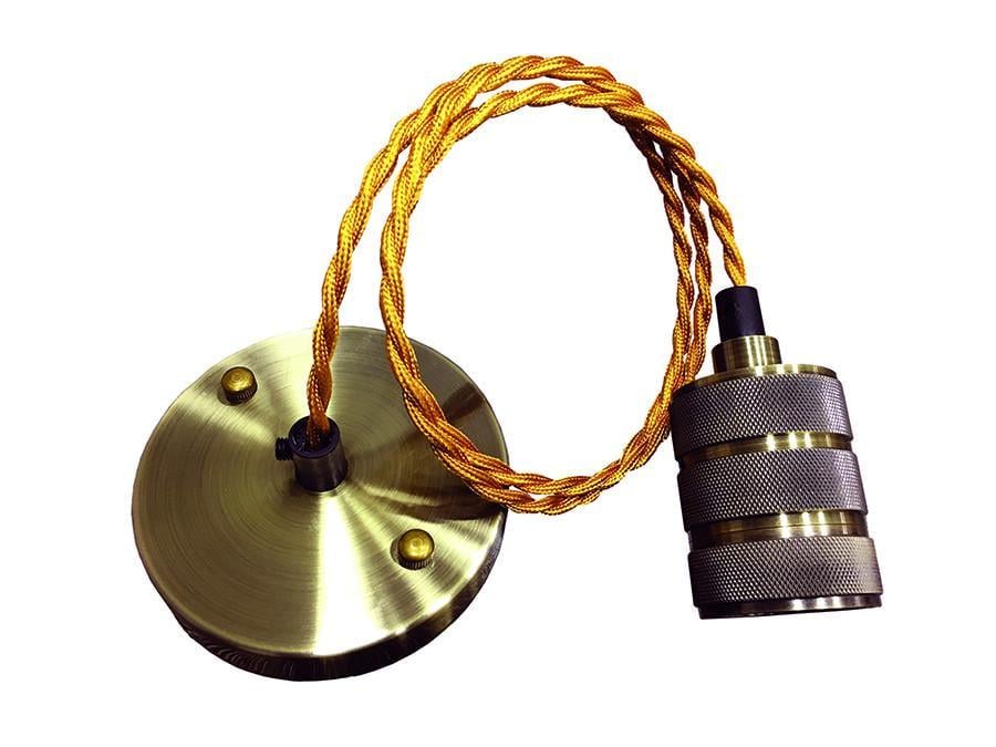Подвесной светильник Levistella AMP21006-1 с текстильным шнуром Бронзовый (1887928293)
