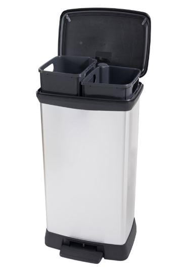 Відро для сміття Curver Deco Bin Duo 46 л (252026) - фото 4