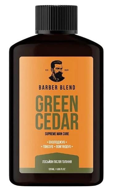 Освежающий лосьон после бритья Barber Blend Green Cedar 120 мл