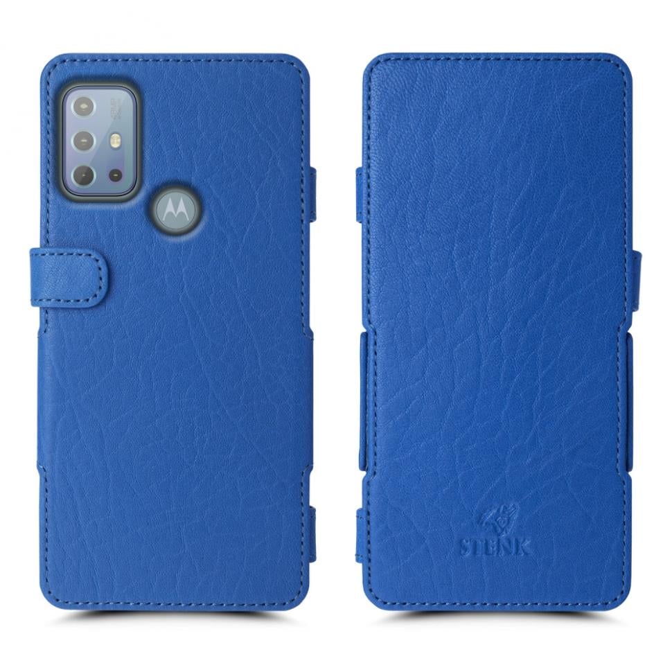 Чехол книжка Stenk Prime для Motorola Moto G20 Ярко синий (69097)