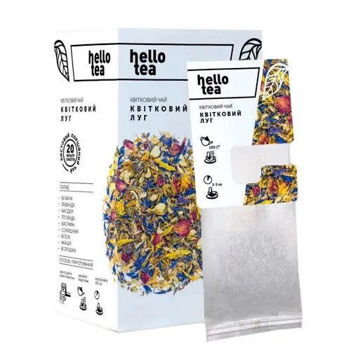 Чай Hello Tea Цветочный луг 20 пакетиков (2380445756)