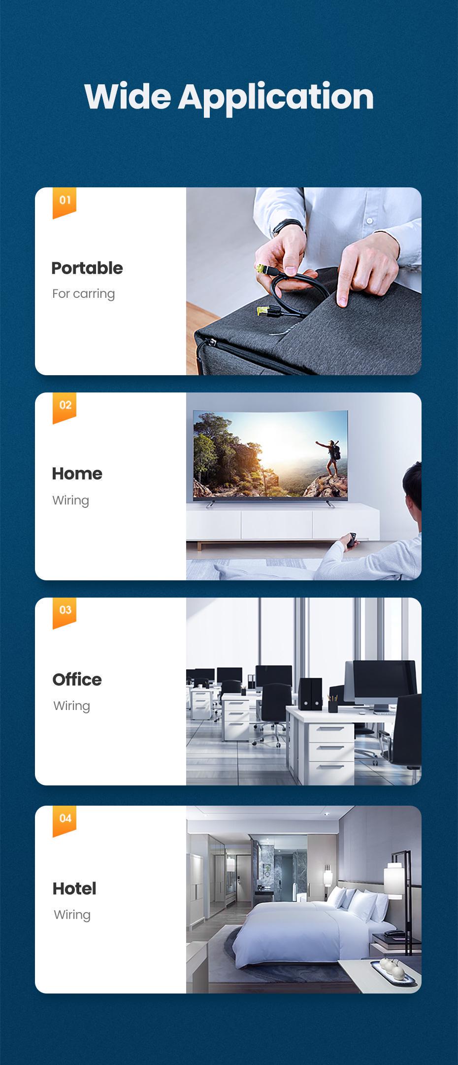 Інтернет-кабель UGREEN Cat.7 F/FTP 10 Гбіт/с 600 МГц POE Lan RJ45 RJ 45 круглий 2 м Чорний (80417) - фото 3 Інтернет-кабель UGREEN Cat.7 F/FTP 10 Гбіт/с 600 МГц POE Lan RJ45 RJ 45 круглий 2 м Чорний (80417) - фото 3