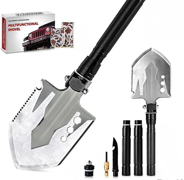 Лопата туристична MULTIFUNCTIONAL SHOVEL 888-1 складана 4в1 - фото 4