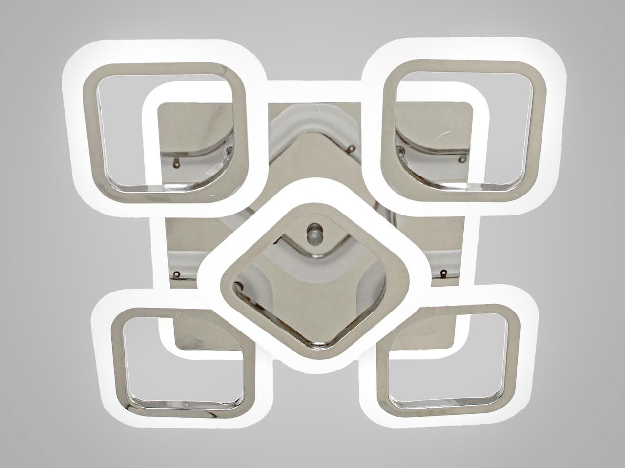 Люстра с пультом и LED подсветкой AS8060-4+1HR-LS 60W на 10 кв.м Хром (1488828983) - фото 3 Люстра с пультом и LED подсветкой AS8060-4+1HR-LS 60W на 10 кв.м Хром (1488828983) - фото 3