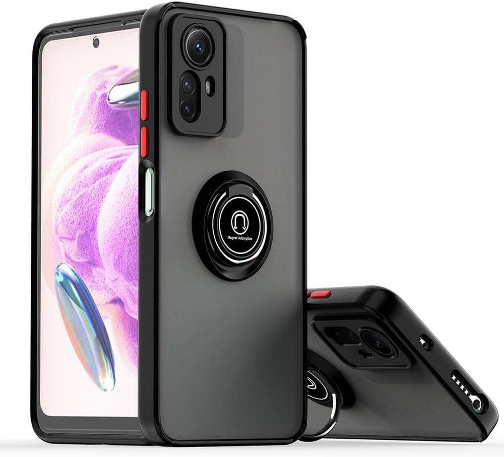 Защитный чехол MatteLuxe Xiaomi Redmi Note 12S (с кольцом) Black (34251-2B)