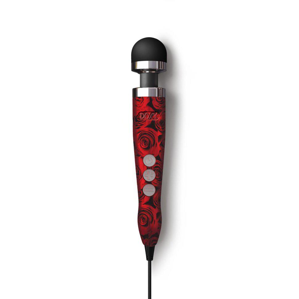 Вібратор Doxy Die Cast 3 Rose PATTERN живлення 220V металевий корпус (38026291)