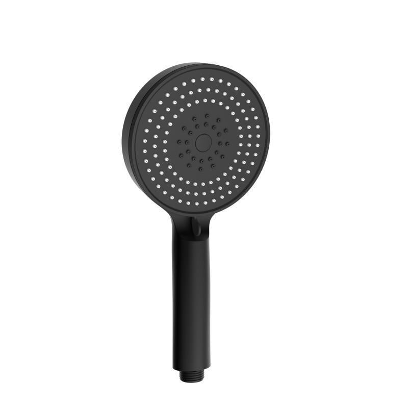 Лейка для душа ручного Qtap Rucni QTRUC125BLM45951 D 120 мм округлая Matt Black (SD00052075)