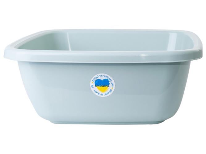 Таз квадратный 6,0 л 29х29х16 см Полынь (MAN-38671) Таз квадратный 6,0 л 29х29х16 см Полынь (MAN-38671)