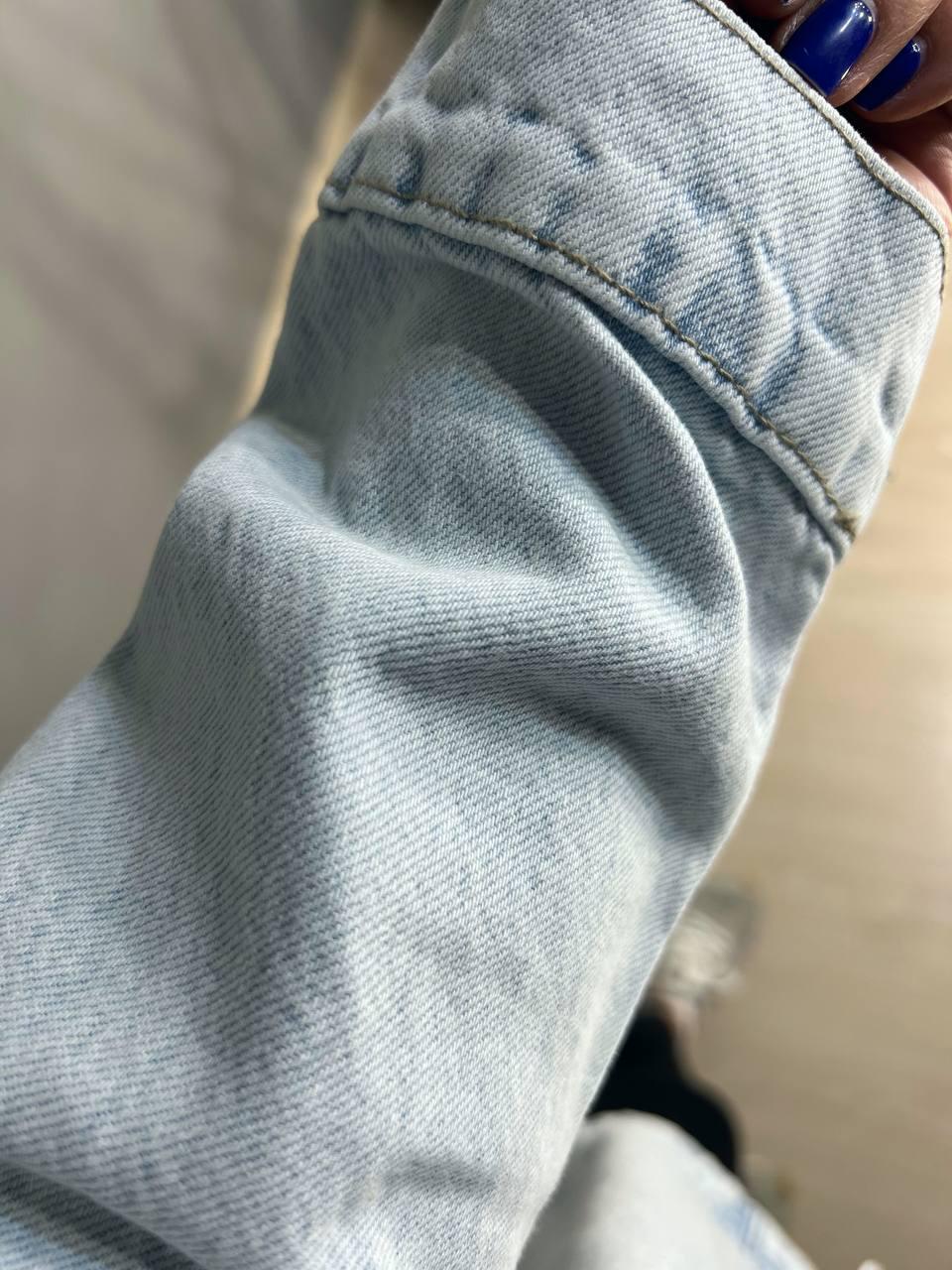 Сорочка жіноча XRAY 2038 джинсова оверсайз S Блакитний - фото 7 Сорочка жіноча XRAY 2038 джинсова оверсайз S Блакитний - фото 7