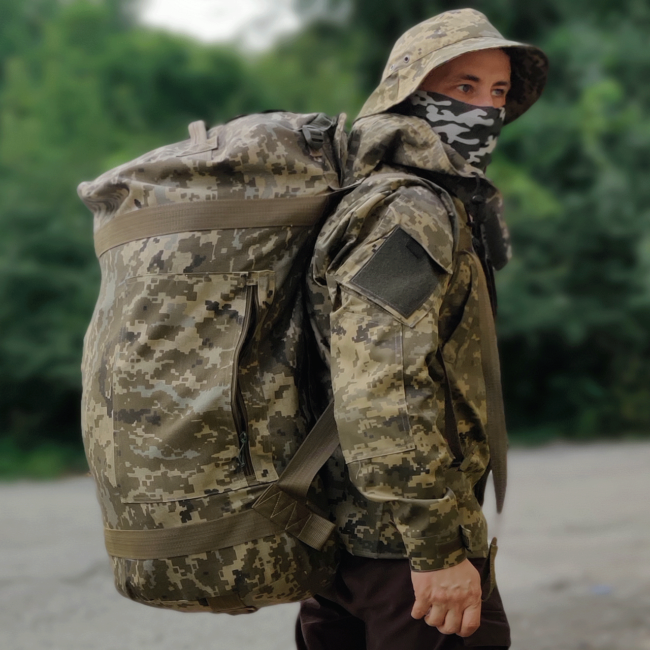 Баул военный 120 л ММ-14 Пиксель (00026) - фото 9