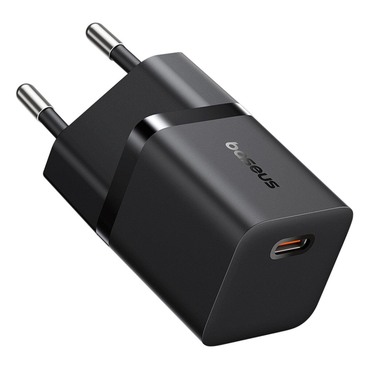 Зарядное устройство BASEUS GaN5 Fast Charger 1xType-C 25W EU Black (P10110909113-00)