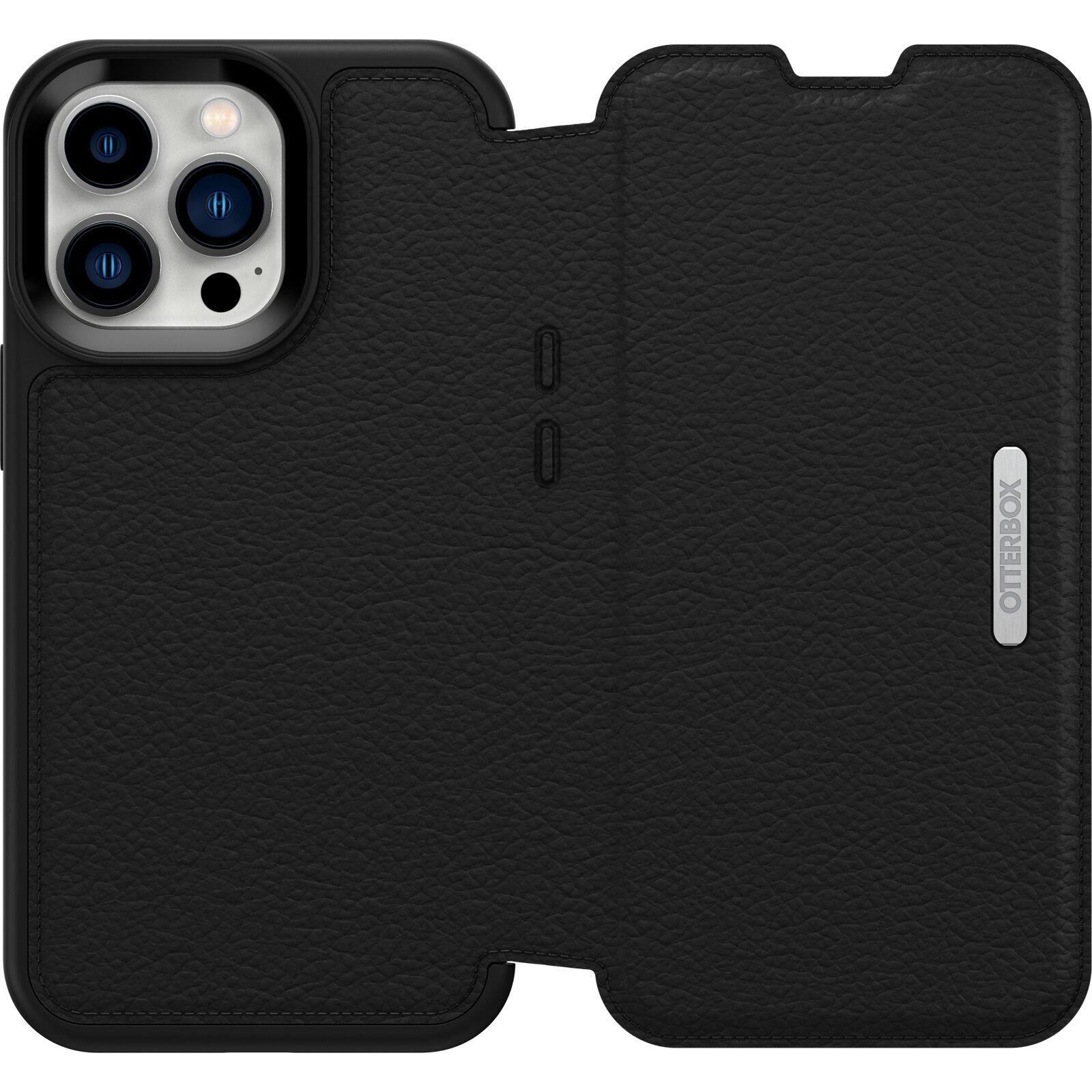 Чехол книжка кожаный противоударный OtterBox Strada Series 77-85800 для Iphone 13 Pro Max/12 Pro Max (6.7") Black - фото 1