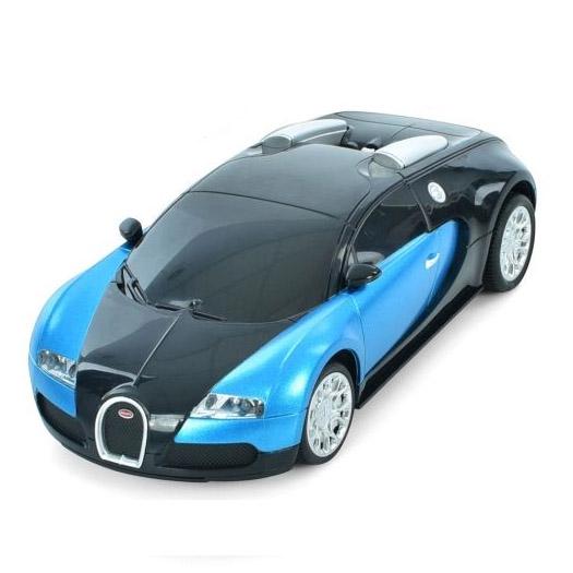 Машинка дитяча на радіокеруванні Машинка Bugatti Veyron Grand Sport гумові колеса/світло Синій (B14)