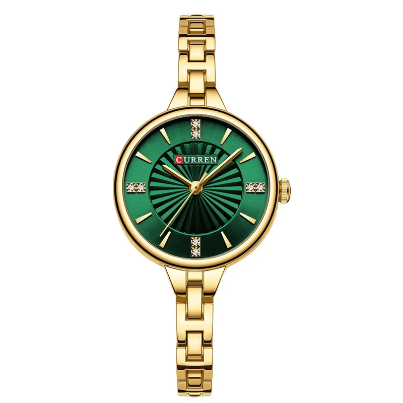 Наручний годинник Curren 9097L Gold/Green