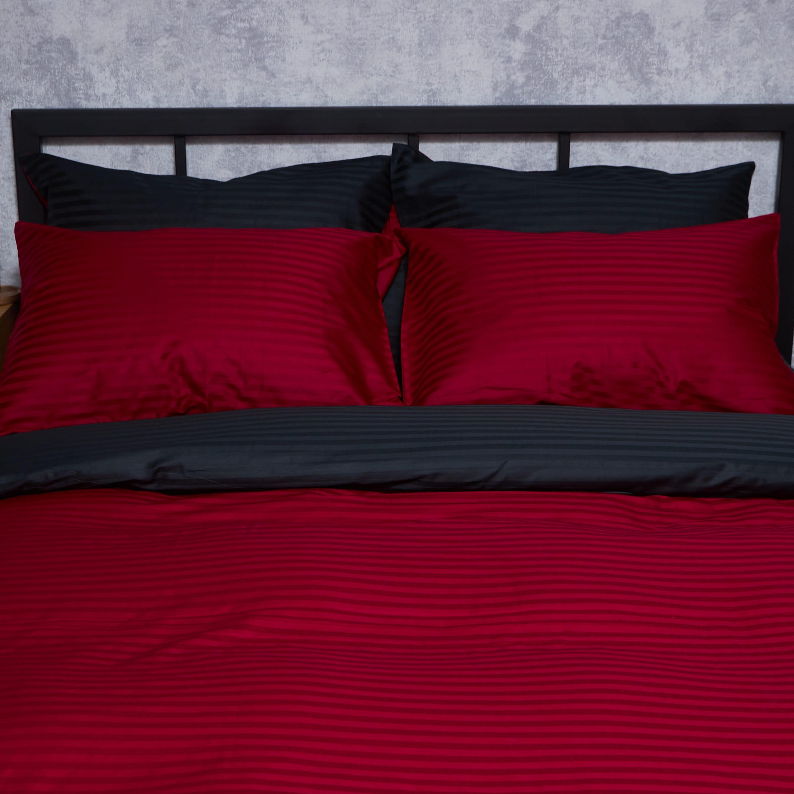 Набор наволочек Moon&Star Satin Stripe 60х60 см 2 шт. Dark Romance (MS-840001240)