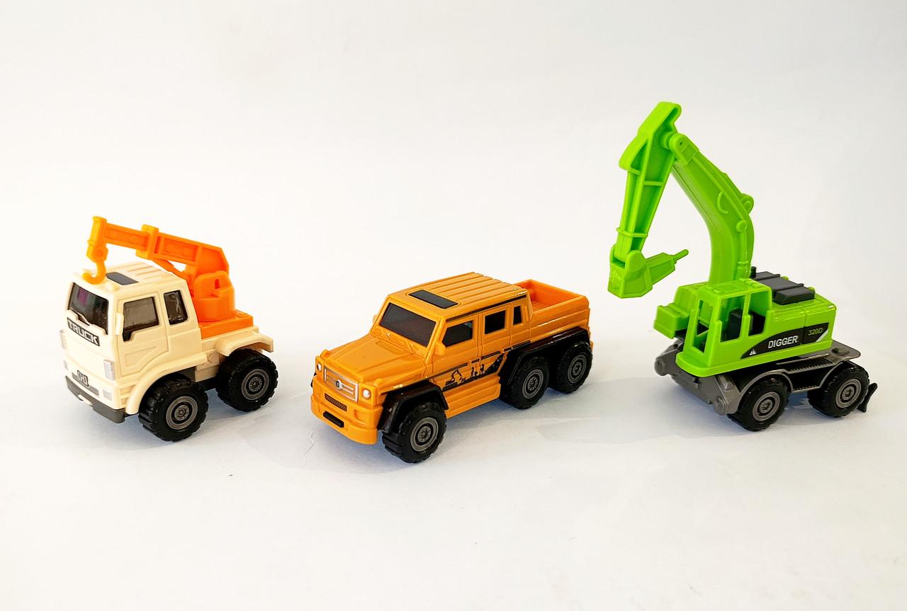 Набор игровых тракторов синий - фото 4 Набор игровых тракторов синий - фото 4