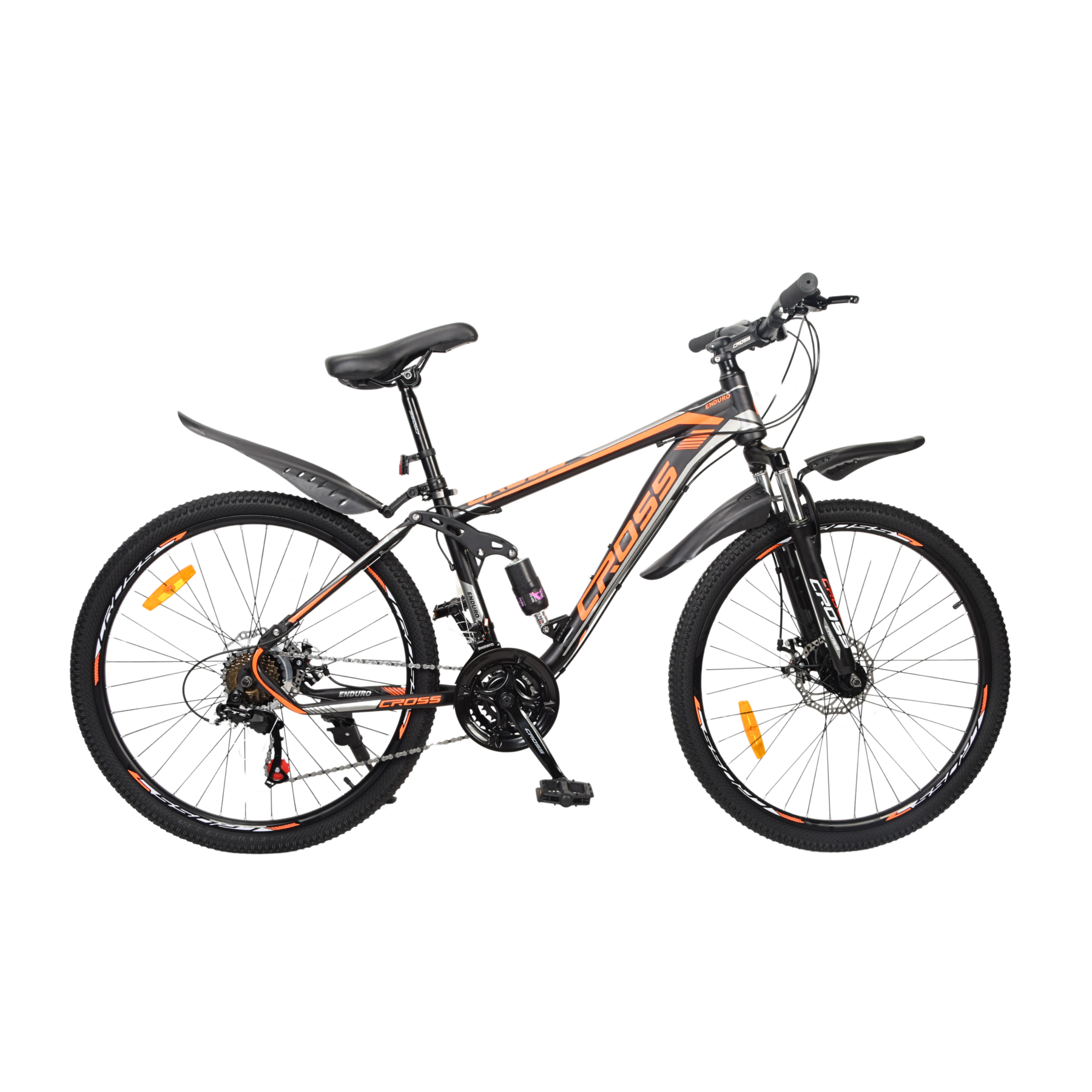 Велосипед Cross Enduro 2022 26" 15" Black/Orange