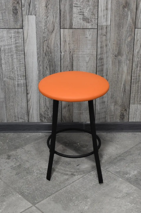 Табурет кухонний Муза з м'яким сидінням 30х45 см Помаранчевий/Чорний (28374249)