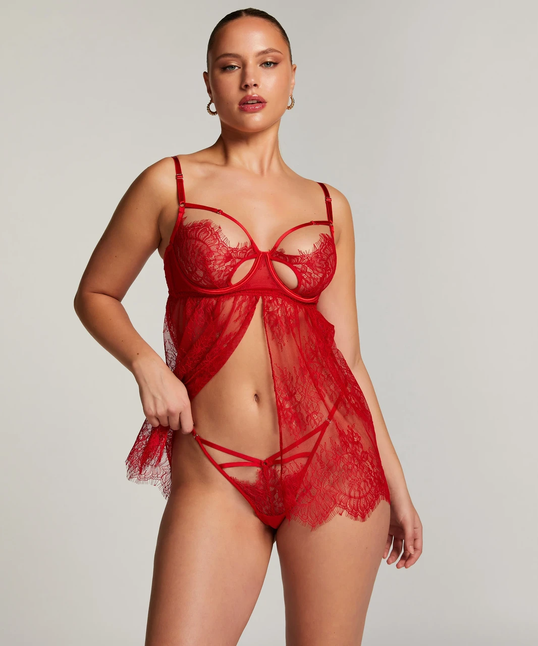 Комбинация Hunkemoller Wired Romance 75C Красный Комбинация Hunkemoller Wired Romance 75C Красный