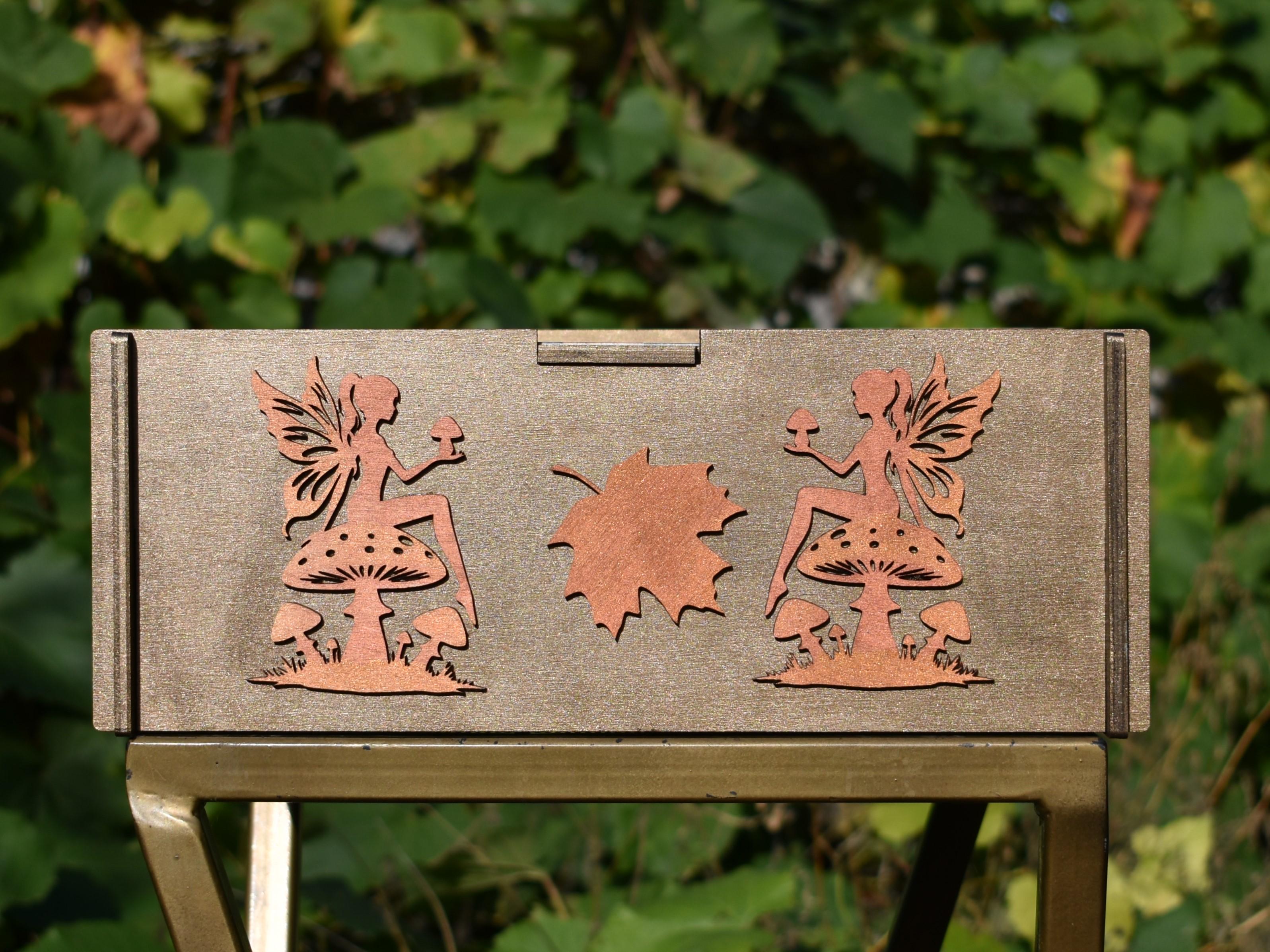 Подарочная коробка Лесная фея 3D из фанеры 20х30х12 см (21683079) - фото 6 Подарочная коробка Лесная фея 3D из фанеры 20х30х12 см (21683079) - фото 6