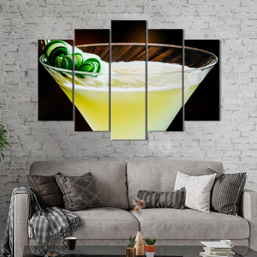 Настенний декор Вкусный коктейль ананасовый мартини 137x85 см (A509-5)