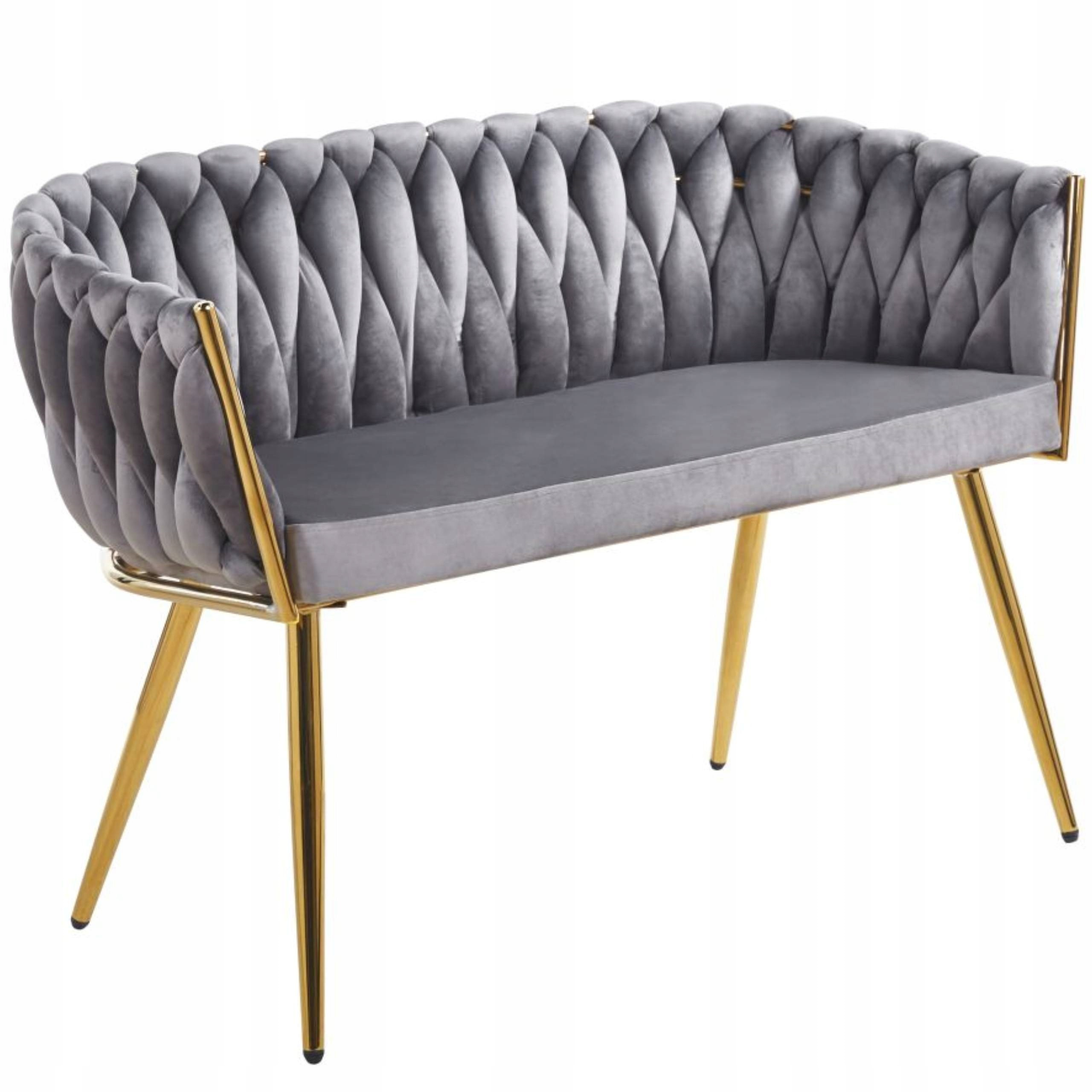 Диван дво міс ний Оксамит гламур Сірий (30992772)