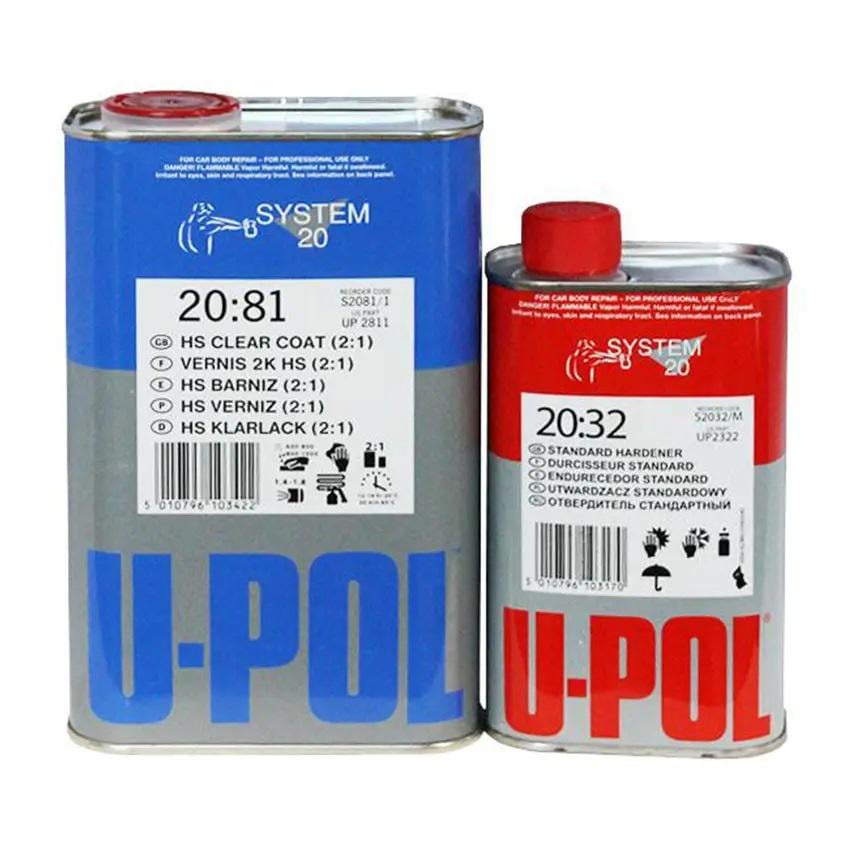 Лак акриловий стандартний U-POL S2081 2:1 HS, 1 л + 500 мл (S2081/1+S2032/M) - фото 1