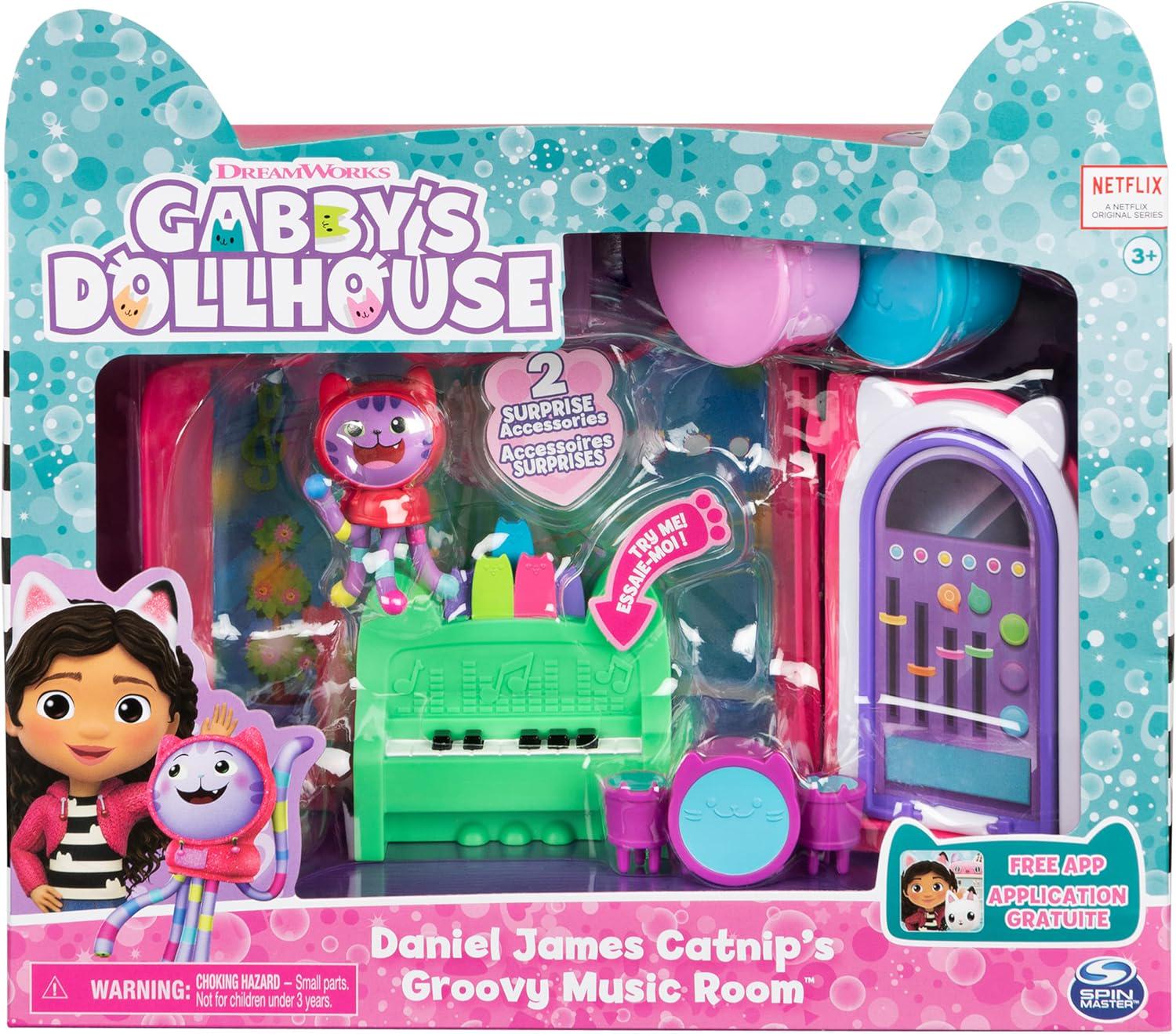 Игровой набор Музыкальная комната DJ Catnip Дэниела Джеймса Кукольный домик Габби Spin Master Gabby's Dollhouse Music Room (SKU-308)