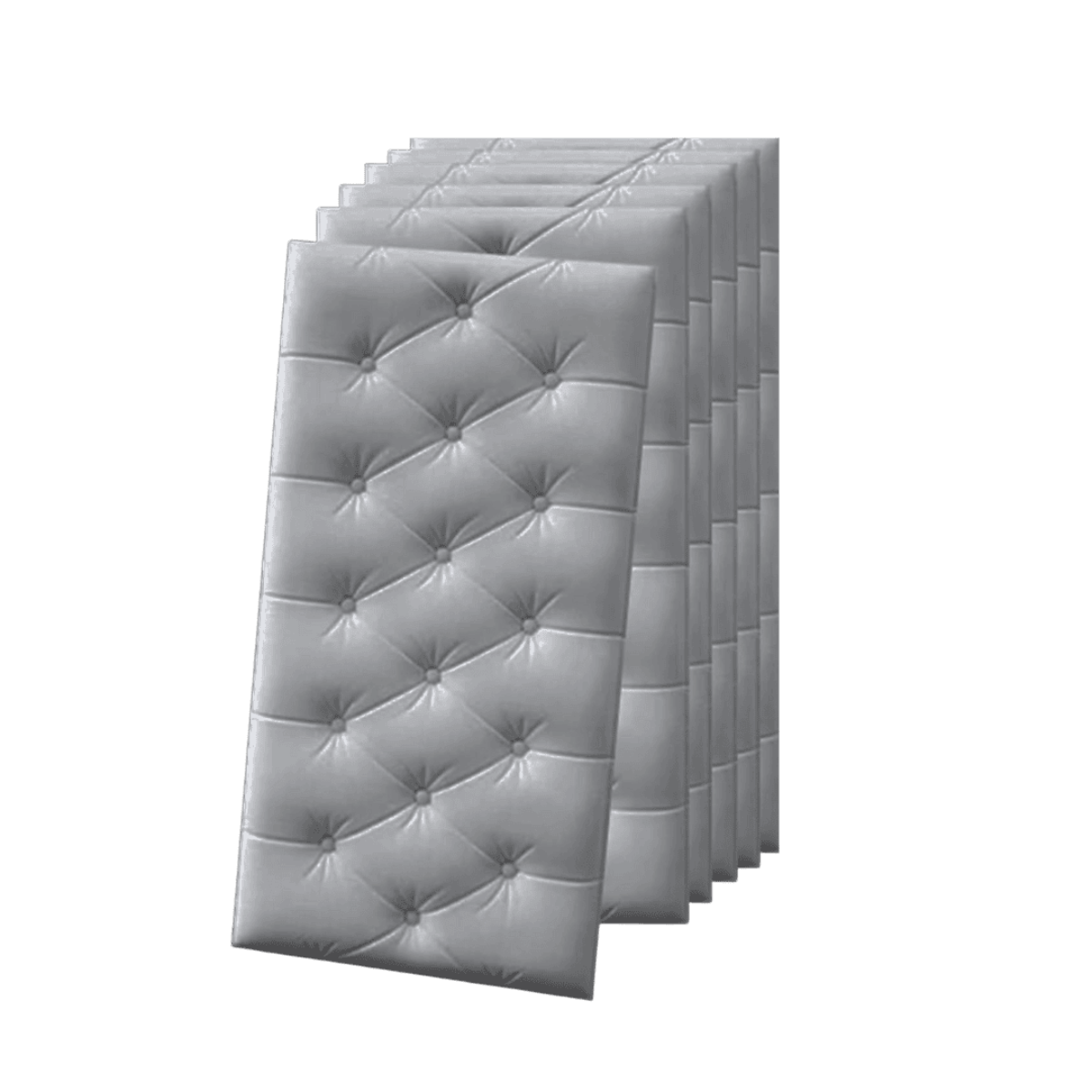 Защитные 3D панели на стены CozyMads 6 шт. Серый (3975)