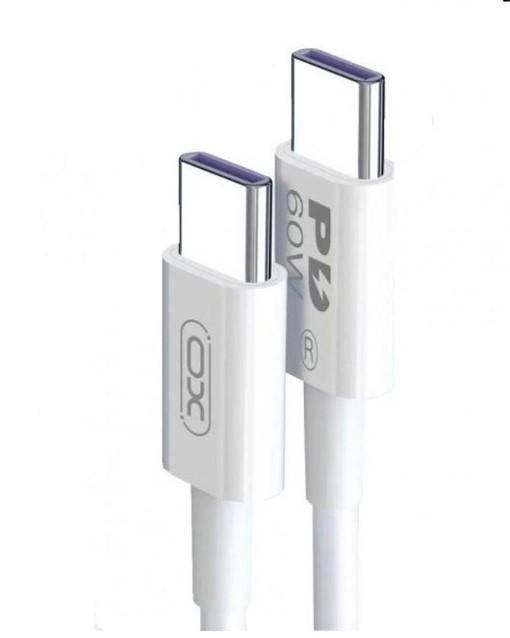 Кабель быстрой зарядки и синхронизации USB XO NB-Q190A Type-C Type-C 1 м Белый (1830482497)