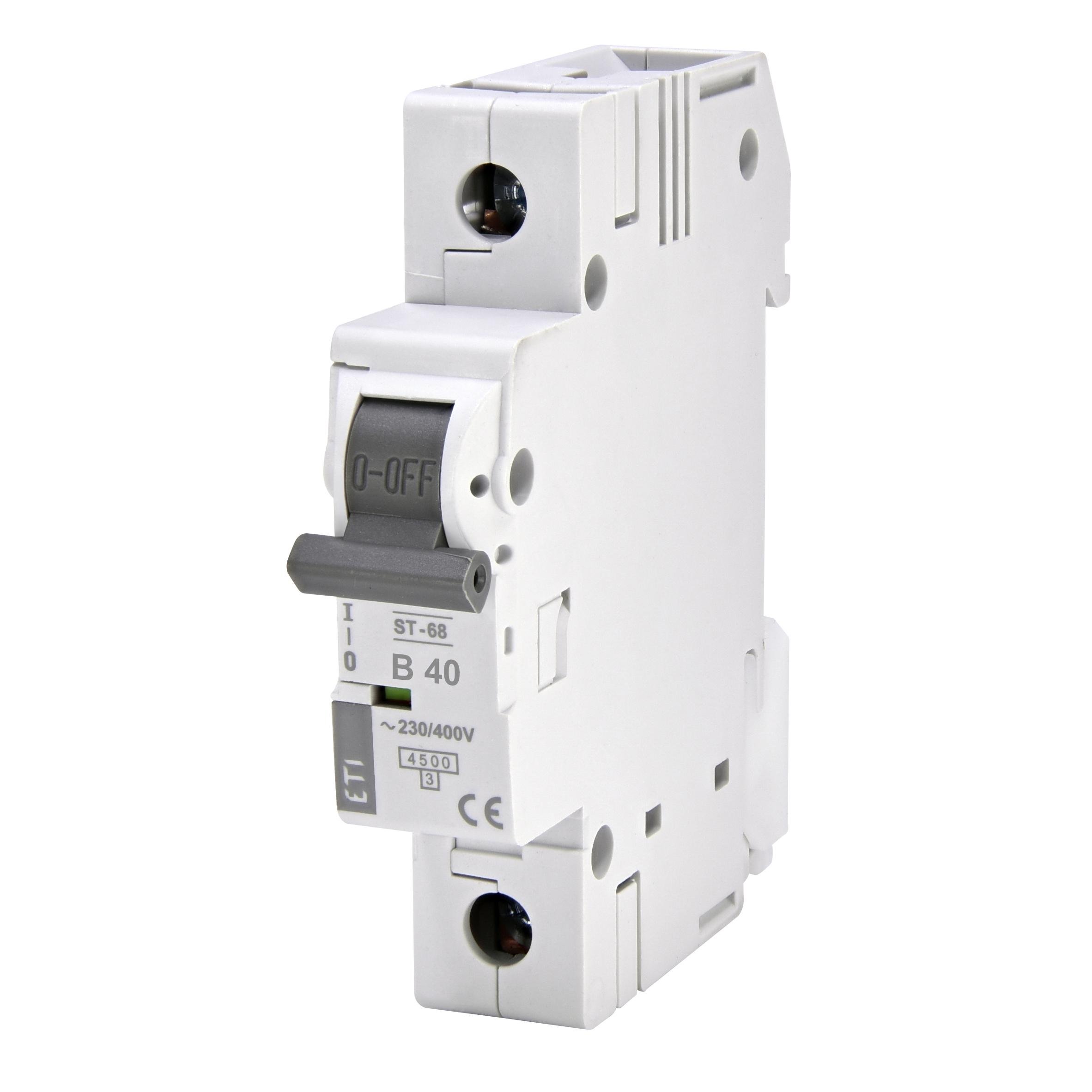 Автоматичний вимикач ETI ST-68 1P 40A B 4,5 kA 2171320