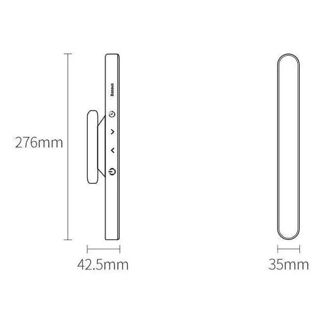 Лампа аккумуляторная BASEUS Magnetic Stepless Dimming Charging Desk DGXC-C0G с регулировкой яркости 4,5W 1800 mAh Grey - фото 7