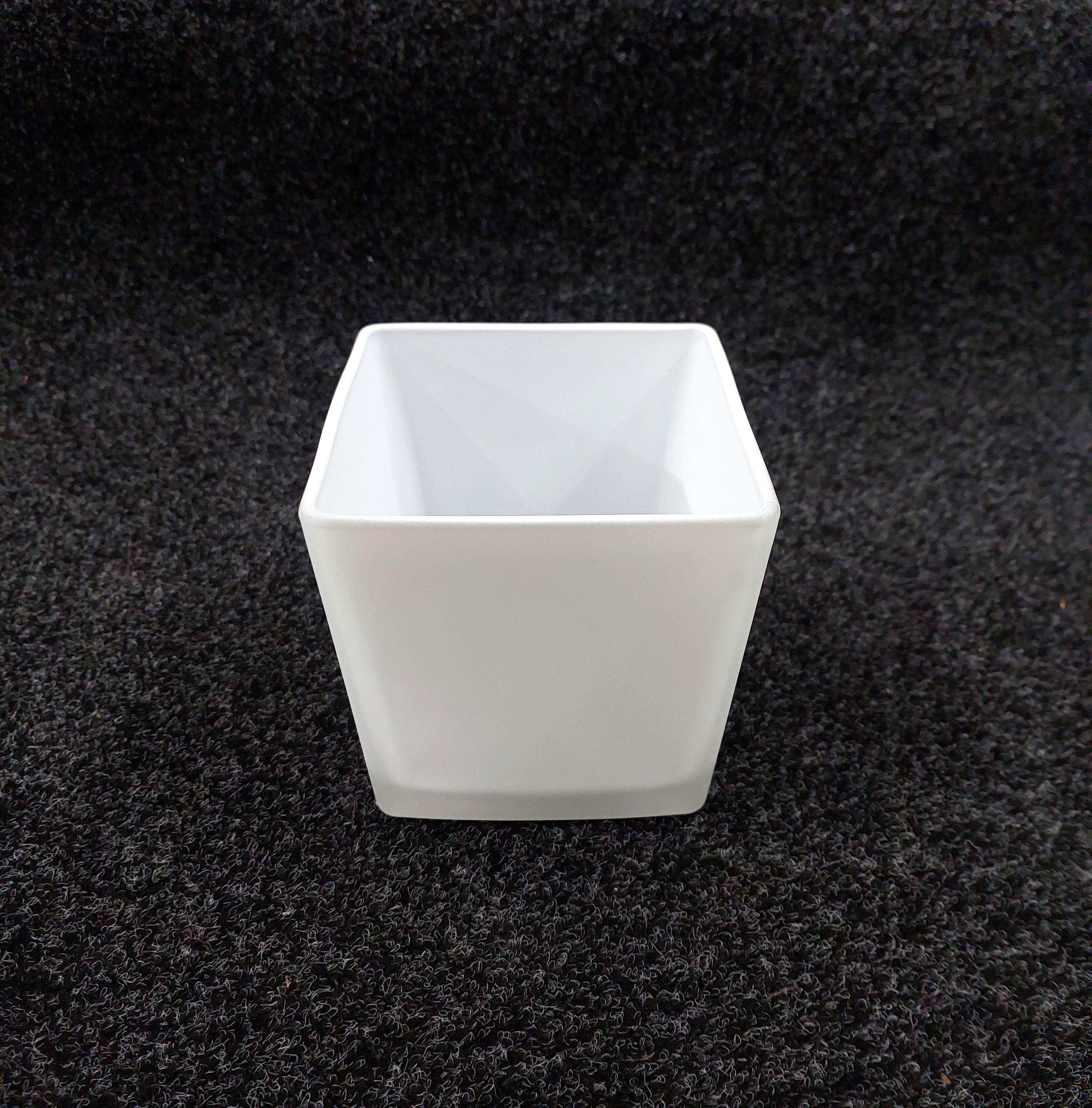 Плафон квадратний Куб скляний Е27 10х10 см Білий матовий (14400719) - фото 4 Плафон квадратний Куб скляний Е27 10х10 см Білий матовий (14400719) - фото 4