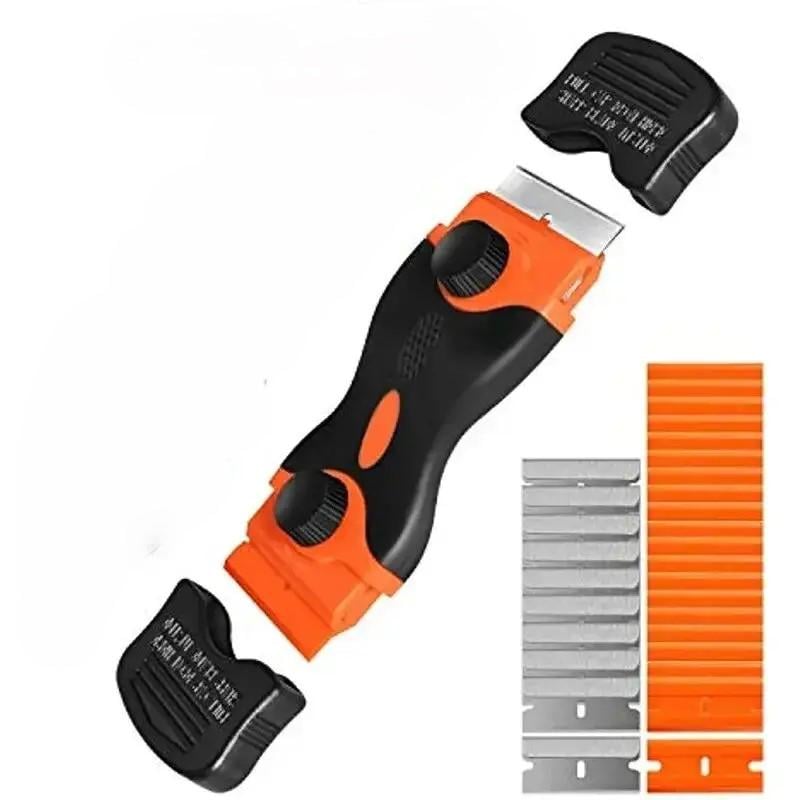 Нож-скребок с комплектом лезвий для чистки стекла и работы с самоклеящимися пленками (06-113)