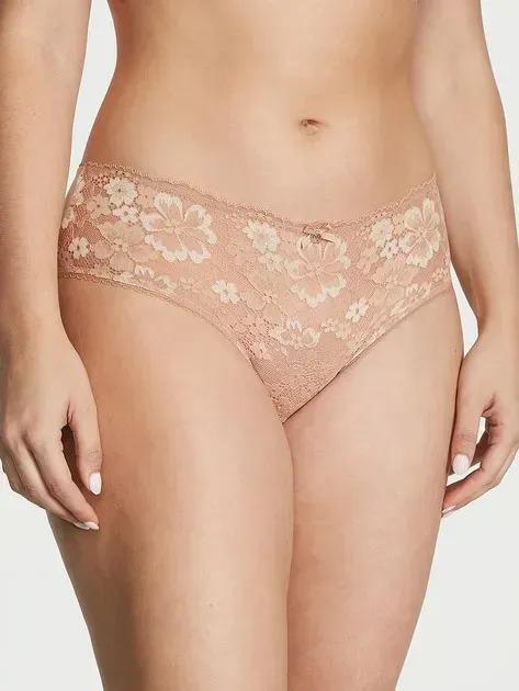 Трусики хипстеры Victoria's Secret Hiphugger Panty M Бежевый (26159111)