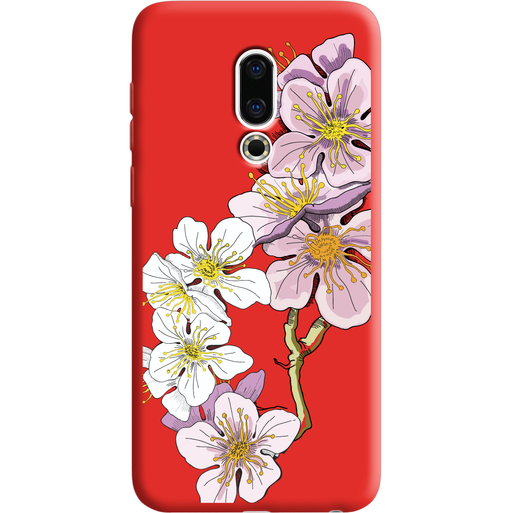 Чехол BoxFace Meizu 16 TH Cherry Blossom Красный силикон (35817-cc4-36102)