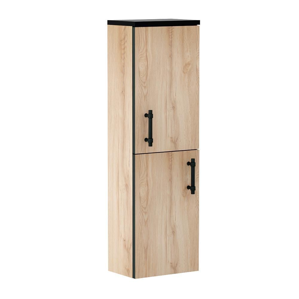 Пенал підвісний Imprese Black Edge 99х30х20 см Дуб (ANT-81846)