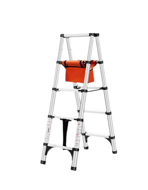 Лестница телескопическая складная до 2 м грузоподъемность 300 кг (LN-2)