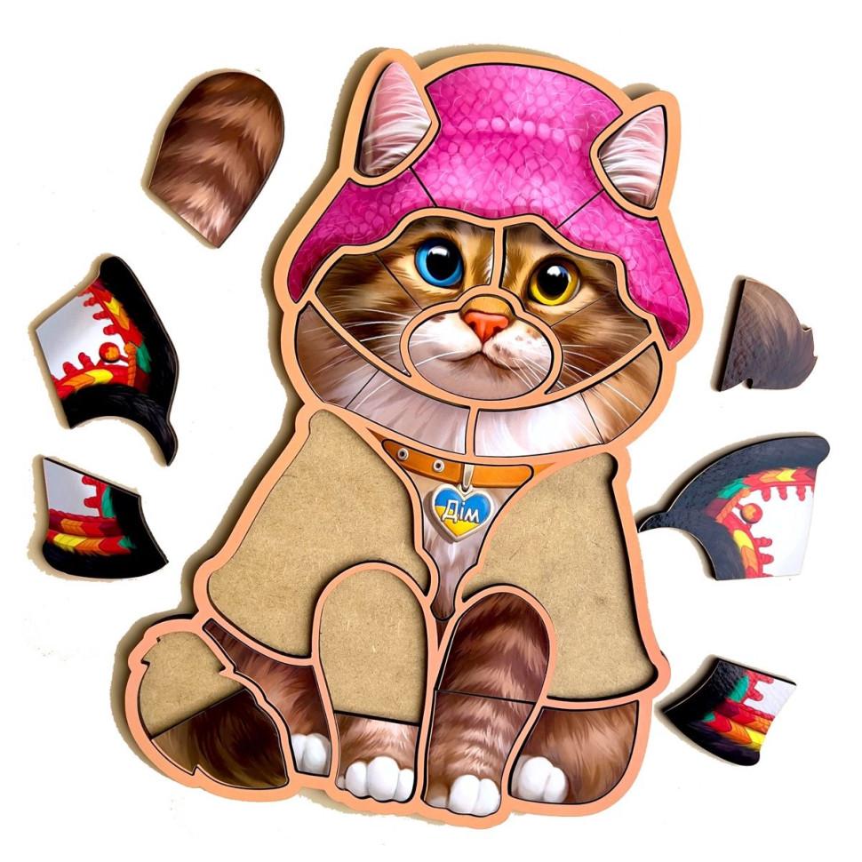 Пазли дерев'яні Ubumblebees Український котик контурний 23 деталі 29х22 см (IP-177-P-1026) Пазли дерев'яні Ubumblebees Український котик контурний 23 деталі 29х22 см (IP-177-P-1026)