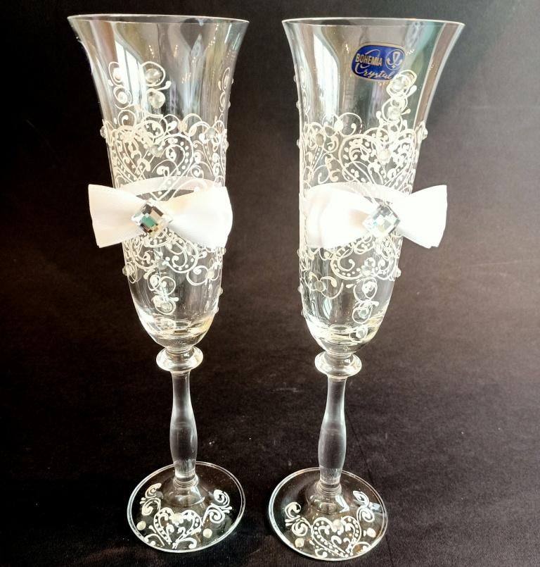 Бокалы свадебные Bohemia Sandy 190 мл 2 шт. (8880)