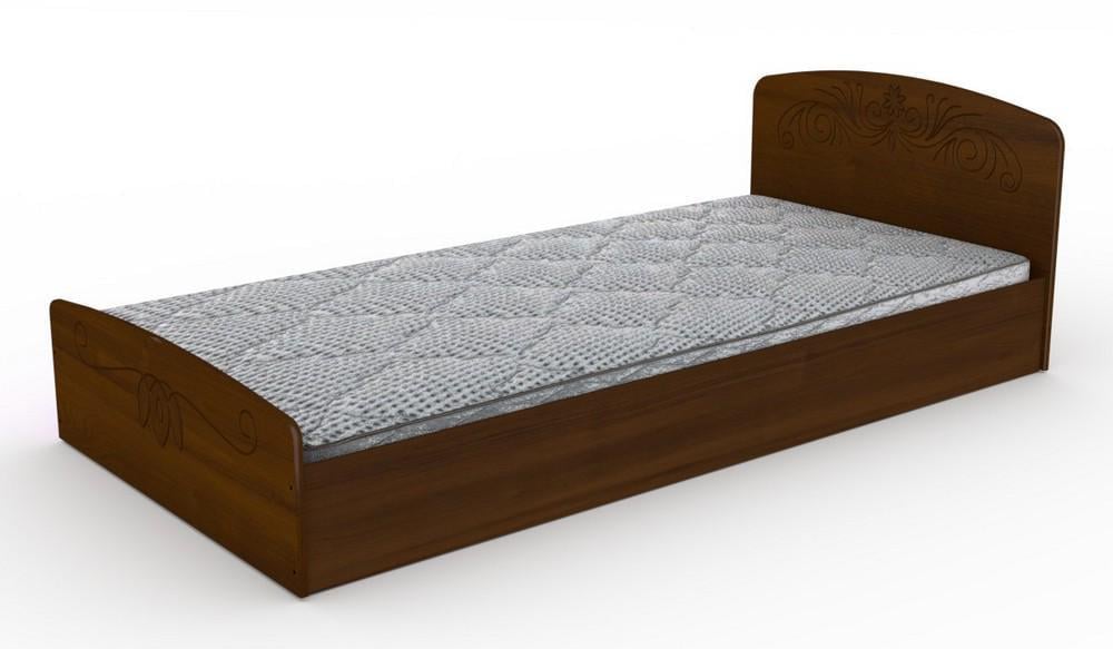 Кровать односпальная Компанит Нежность-90 МДФ Орех