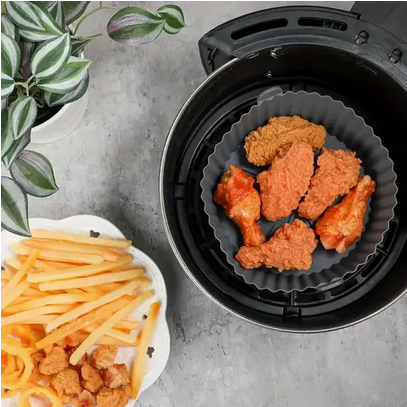 Форма силиконовая вкладыш для аэрогрилей и аэрофритюрниц Черный (Q-1288) - фото 6