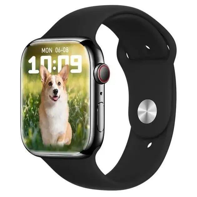 Смарт-годинник Smart Watch GS8 Max 200 мАч Hs6621 Bluetooth 320х380 45мм GPS трекером та бездротовою зарядкою Чорний (opt-105206)