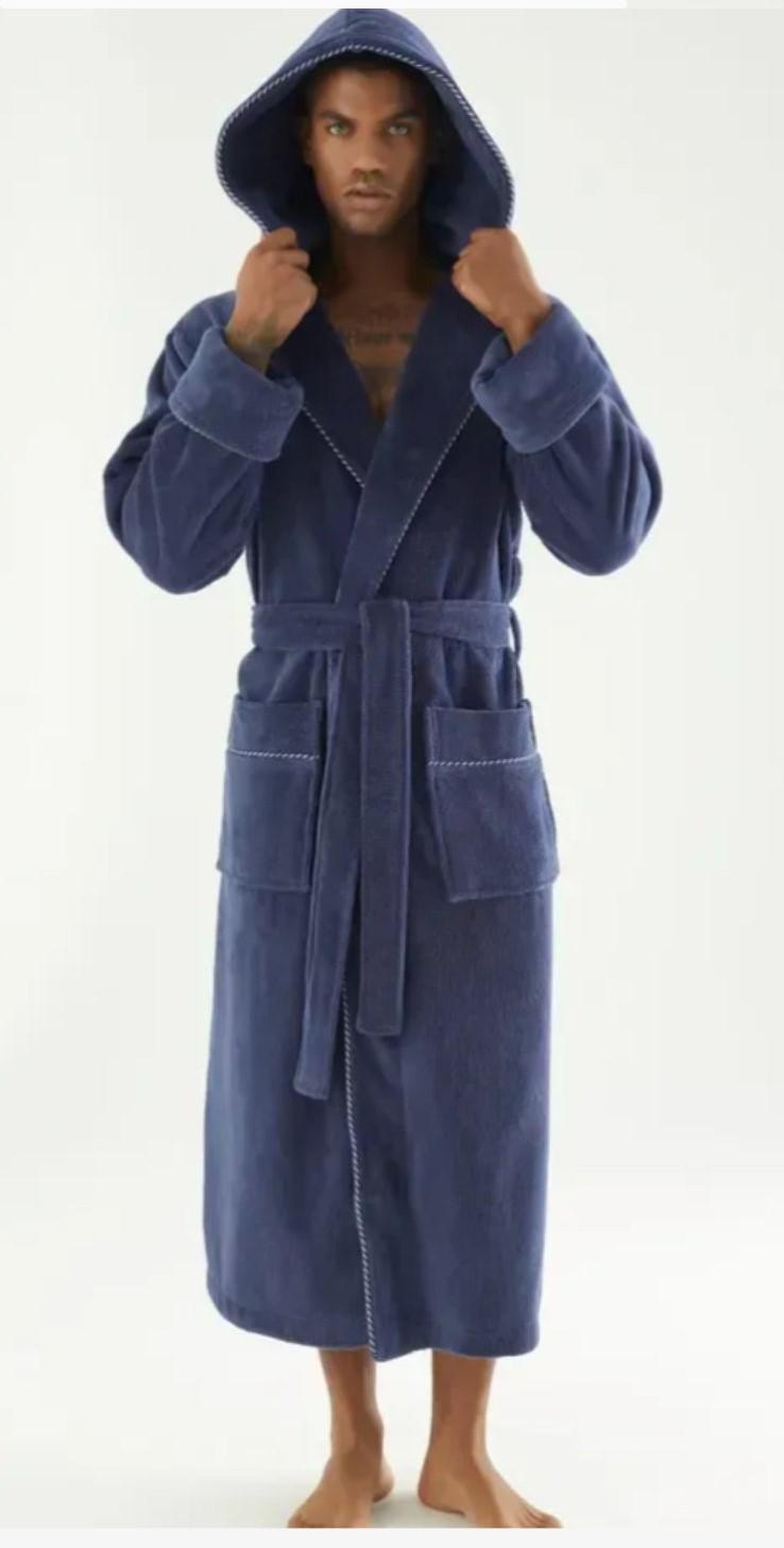 Халат мужской Nusa 7230 fume хлопок/бамбук XXXL Синий (2000022283161) Халат мужской Nusa 7230 fume хлопок/бамбук XXXL Синий (2000022283161)