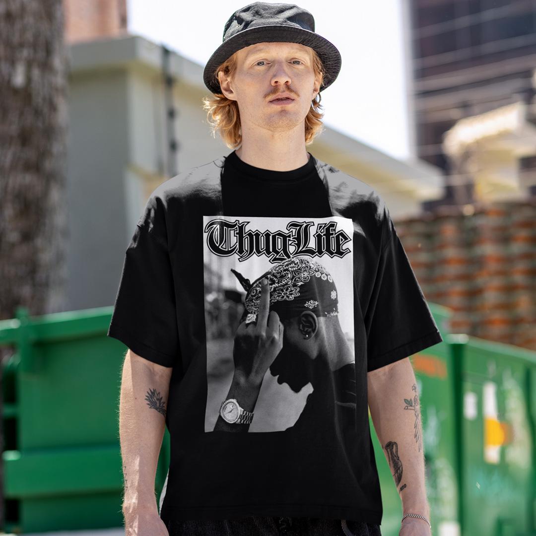 Футболка унісекс Tupac Thug Life S Чорний (00000009726)
