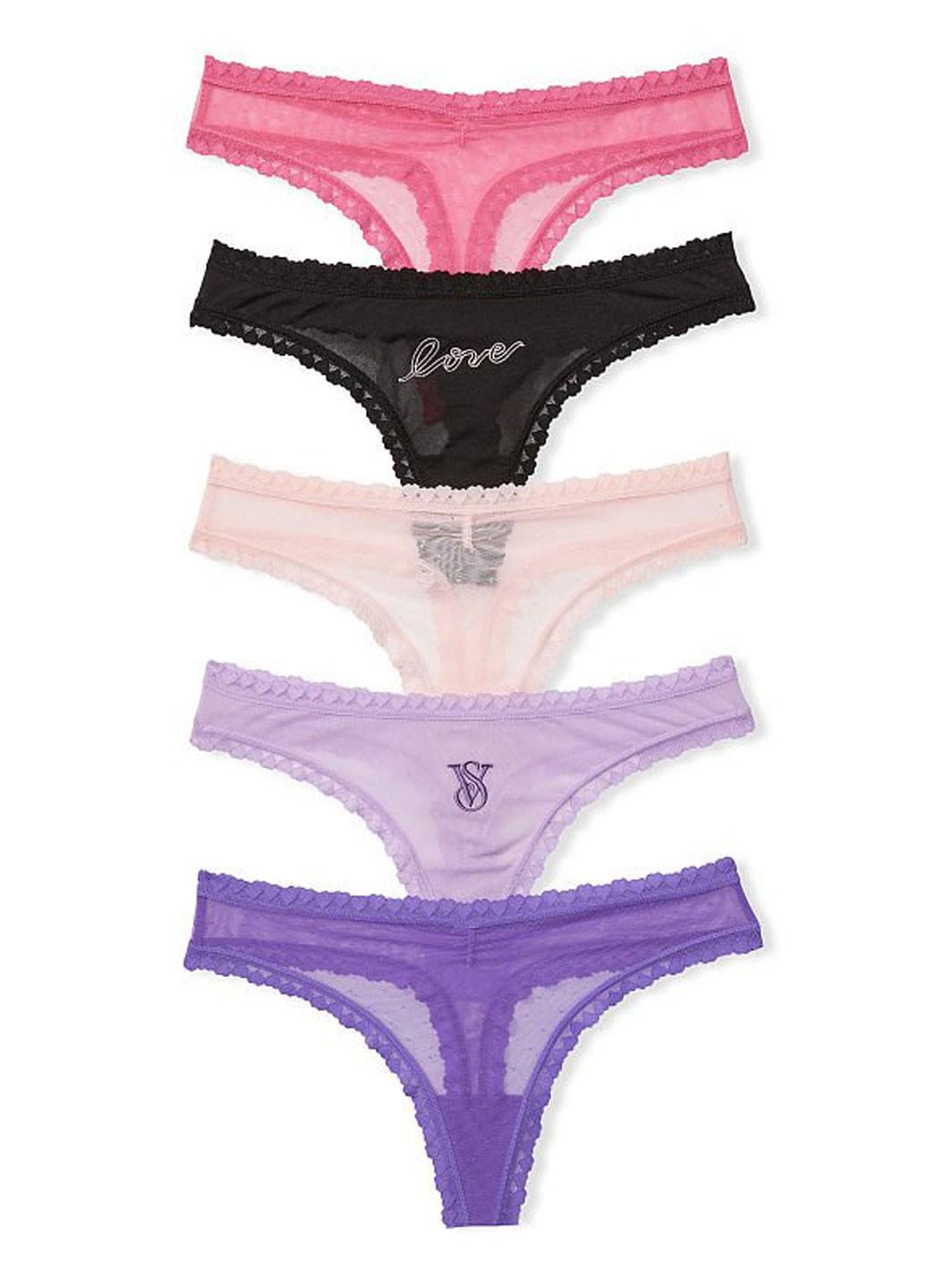 Набор женских трусов Victoria's Secret 7000000174748SJ2S S 5 шт. Разноцветный (57340664) Набор женских трусов Victoria's Secret 7000000174748SJ2S S 5 шт. Разноцветный (57340664)