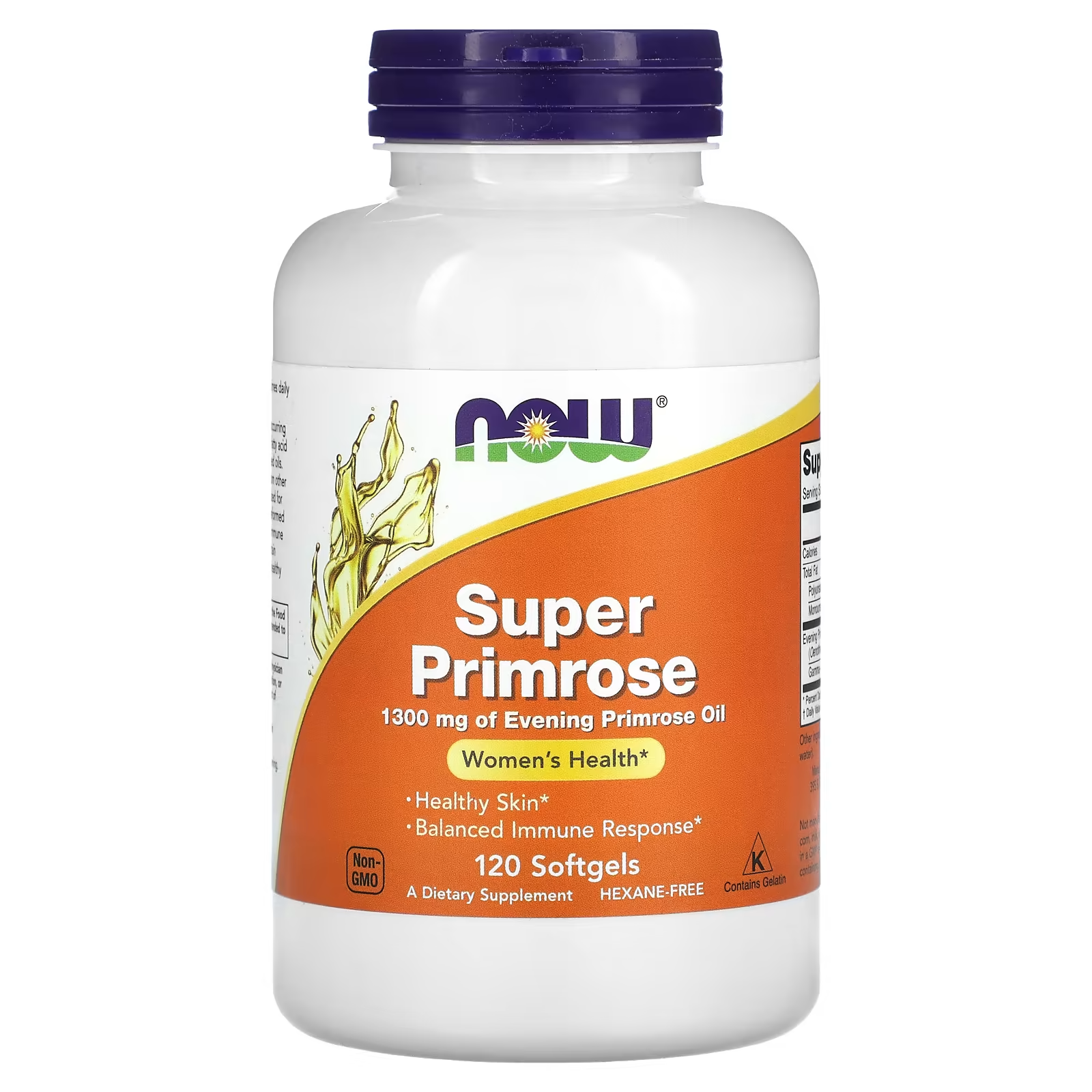 Жирные кислоты NOW Foods Super Primrose масло примули вечерней 1300 мг 120 капс. (NOW-01757)