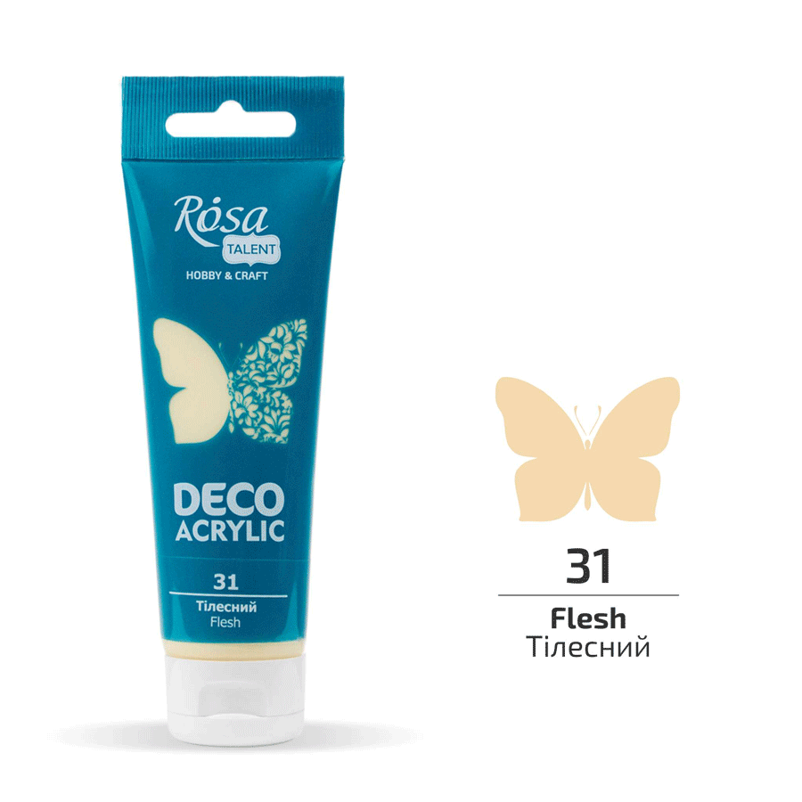 Акриловая краска ROSA Talent 322231 4 шт. 75 мл Телесный матовый/31 (4823098501831) - фото 1