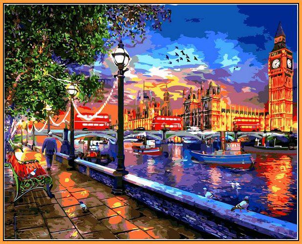 Картина по номерам Babylon Жизнь в Лондоне 40x50 см (NB1275R)