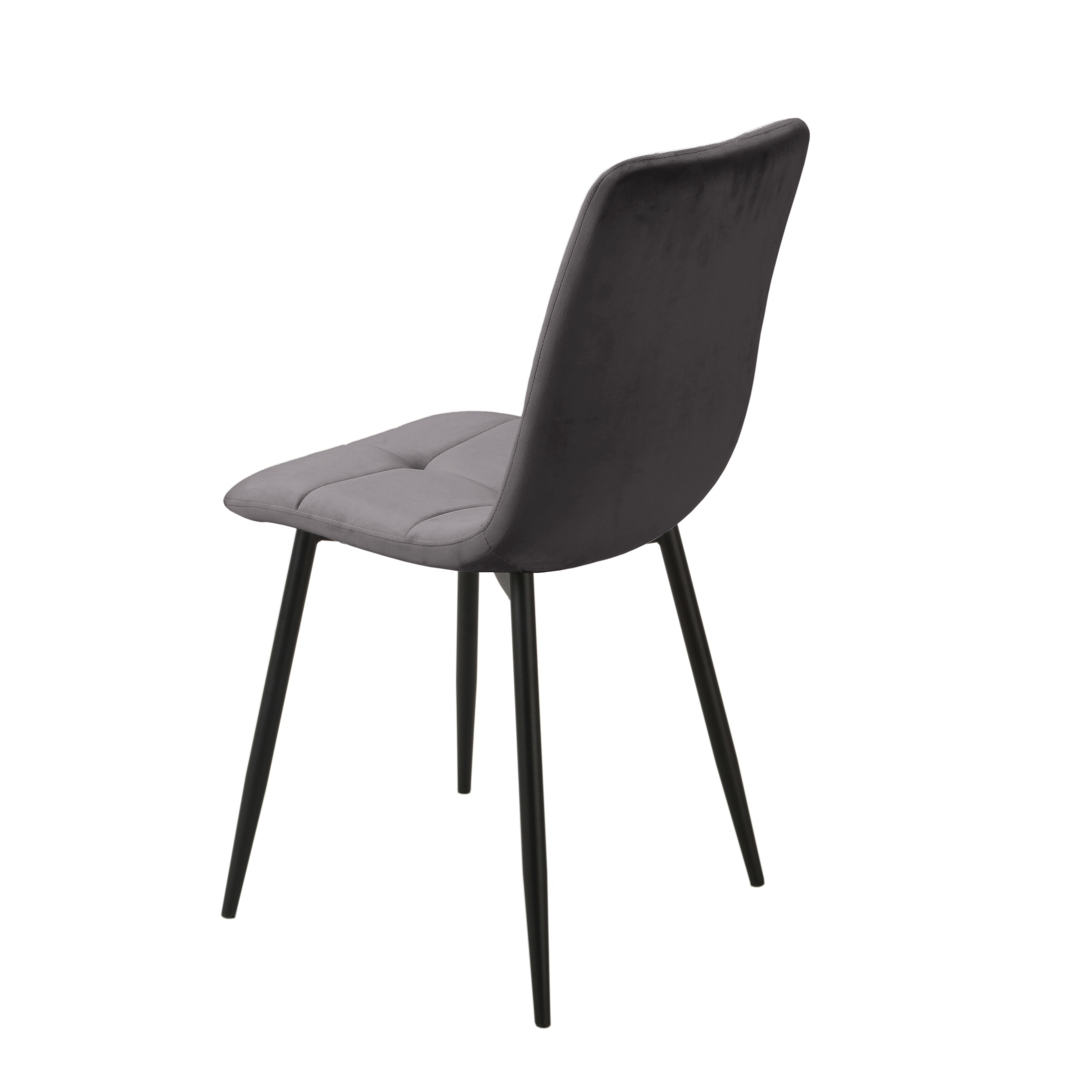 Стул кухонный Intarsio Neo велюр Черный/Серый - фото 3 Стул кухонный Intarsio Neo велюр Черный/Серый - фото 3